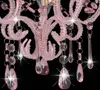 vidaXL Plafoniera con perline rosa rotonda E14 Anteprima dell’immagine prodotto 8