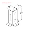 Der Fuß der Säule. 70 PSP 70 DX, 71x152x151x2 - Packung 1 Produktbild-Vorschau 2