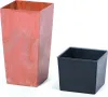 URBI SQUARE kvetináč s betónovým efektom a vložkou 24 cm - Náhľad obrázku produktu 1