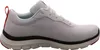 Side view of a white sneaker with red accents. Produktbild-Vorschau