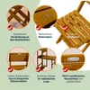 CASARIA® Balkonmöbel Set 2 Personen Wetterfest Klappbar Produktbild-Vorschau 5