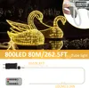 XINZI 80M LED lanové svetlo s 800 LED diódami - teplá Náhľad obrázku produktu 2