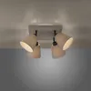 JUST LIGHT LED Deckenlampe RIALA Stoffschirm Spots Produktbild-Vorschau 4