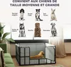 Cama para cachorros Sweiko, con base, fabricada con tejido Vista previa de la imagen del producto 10