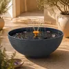 Solar Brunnen Set inkl. Akku - 45 cm Schale in grau Produktbild-Vorschau 2