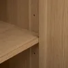 A close-up view of a wooden shelf and cabinet side. Podgląd zdjęcia produktu