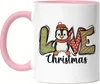 Love Christmas Tasse Rosa Geschenkidee Weihnachts-Fans Produktbild-Vorschau 1