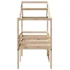 vidaXL Hochbett mit Dach 90x190 cm Massivholz Kiefer Produktbild-Vorschau 7
