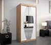 Šatní skříň se zrcadly TAMARA - šířka 100 cm, dub artisan / Náhled obrázku produktu 1