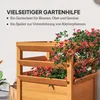 Outsunny Hochbeet Pflanzkasten mit Rankgitter, Spalier Produktbild-Vorschau 6