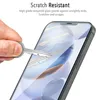 A hand holding a key is about to scratch a smartphone screen, demonstrating scratch resistance. Produktbild-Vorschau