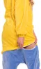 Nikcorp Jumpsuit Pyjama Damen Kinder Onesie Figur Gelb S Produktbild-Vorschau 3