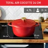 Tefal Air E25546, 4,7 L, Kolo, Čierna, Hliník, Keramický, Náhľad obrázku produktu 3