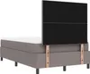 Boxspringbett mit Matratze & Bank Grau 120x190 cm Stoff, Produktbild-Vorschau 9