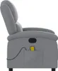 masážne kreslo vidaXL Light Grey Fabric Náhľad obrázku produktu 4