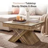 Tribesigns, tavolino quadrato, 80 cm, in stile rustico, in Anteprima dell’immagine prodotto 4