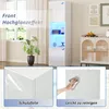 Merax Hochglanze Vitrine mit LED-Beleuchtung, Hochschrank Produktbild-Vorschau 8