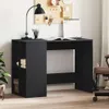 vidaXL Psací stůl černý 102x50x75 cm materiál na bázi dřeva Náhled obrázku produktu 2
