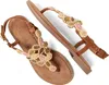 Lazamani Maritza Damen Leder-Sandalen Tan Größe 37 Produktbild-Vorschau 3
