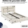 CDGlobal Polsterbett 140x200cm, Boxspringbett mit Produktbild-Vorschau 4