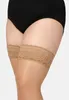 Bellivalini Damen halterlose Strümpfe mit Spitze Plus Size Produktbild-Vorschau 6