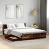 vidaXL Bettgestell mit Schubladen Räuchereiche 135x190cm Produktbild-Vorschau 2