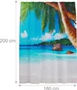 Relaxdays Duschvorhang Tropical, Bad Vorhang 180x200, Produktbild-Vorschau 4