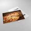 Bilder auf glas - Pizza Käse Tomaten - 120x80cm - Produktbild-Vorschau 2