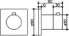 Keuco Thermostatarmatur IXMO DN 15, UP Rosette eckig Produktbild-Vorschau 3