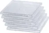 A stack of clear CD jewel cases. Produktbild-Vorschau