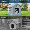 GOPLUS Hundehütte Outdoor, Hundehütte wetterfest mit Produktbild-Vorschau 2