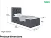 MEBLINI Boxspringbett mit Bettkasten - Gepolstert Produktbild-Vorschau 7