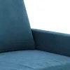 Close-up view of a blue sofa armrest and cushion. Produktbild-Vorschau