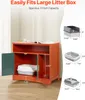 VEVOR Katzenschrank 792x430x710 mm, Katzenklo Schrank mit Produktbild-Vorschau 4