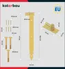 KOTARBAU® 2er Set Ladenband Gold 500 mm Kreuzgehänge Produktbild-Vorschau 3