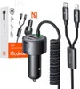 Mcdodo CC-0370 car charger, USB-C, Lightning, 120W, Produktbild-Vorschau 4