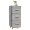 The Living Store Sideboard Grau Sonoma 34,5x34x90 cm Produktbild-Vorschau 3