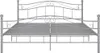 vidaXL Bett Grau Metall 140x200 cm Produktbild-Vorschau 2