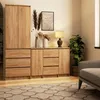Akord Mobile 2 Ante 3 Cassetti Rovere Sonoma 101X35X76 Cm Anteprima dell’immagine prodotto 6