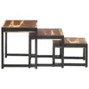 vidaXL Tables d'ensemble 3 pcs. Bois massif Voir les images du produit 12