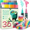 RAGI Acrylstifte set 36 Farben Acrylmarker  Acryl Stifte Produktbild-Vorschau 1
