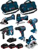 BOSCH Kit 18V BK601BAG (GDX 18V-180+GSR 18V-55+GKS Produktbild-Vorschau 1