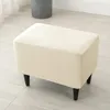 Hockerbezug / Poufbezug für Fußhocker und Pouf – Creme / Produktbild-Vorschau 3