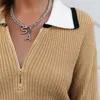 Wayfarer gestrickter Pullover Everec braun M Produktbild-Vorschau 4