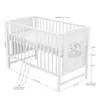 Baby-Delux Babybett Gitterbett Mia weiß 120×60 inkl. Produktbild-Vorschau 7