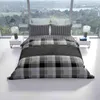 Renforcé Bettwäsche Set 155x200 cm Schwarz Grau Weiß Produktbild-Vorschau 2