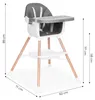 Seggiolino per bambini 2-in-1, grigio, marca ECOTOYS Anteprima dell’immagine prodotto 2