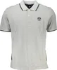 Herren Kurzarm-Poloshirt Grau mit Kontrastdetails und Produktbild-Vorschau 1