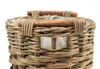 Kobolo Übertopf Pflanzkorb Pflanzschale rund aus Rattan mit Produktbild-Vorschau 5