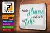 Blechschild Spruch 30x20cm sei die Stimme nicht das Echo Produktbild-Vorschau 4